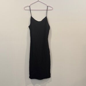 Wilfred Black Slip Dress | Minimalist Midi